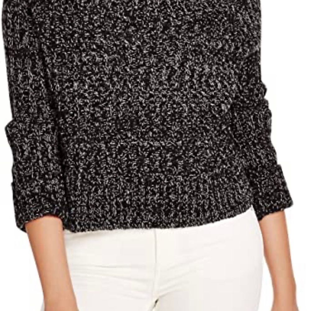 FP cropped black turtleneck